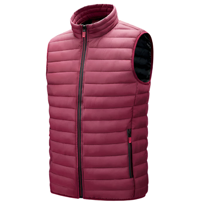 Colete Puffer Montvani MV410 elegante, suporta até -6ºC, perfeito para o inverno com isolamento térmico e estilo moderno.
