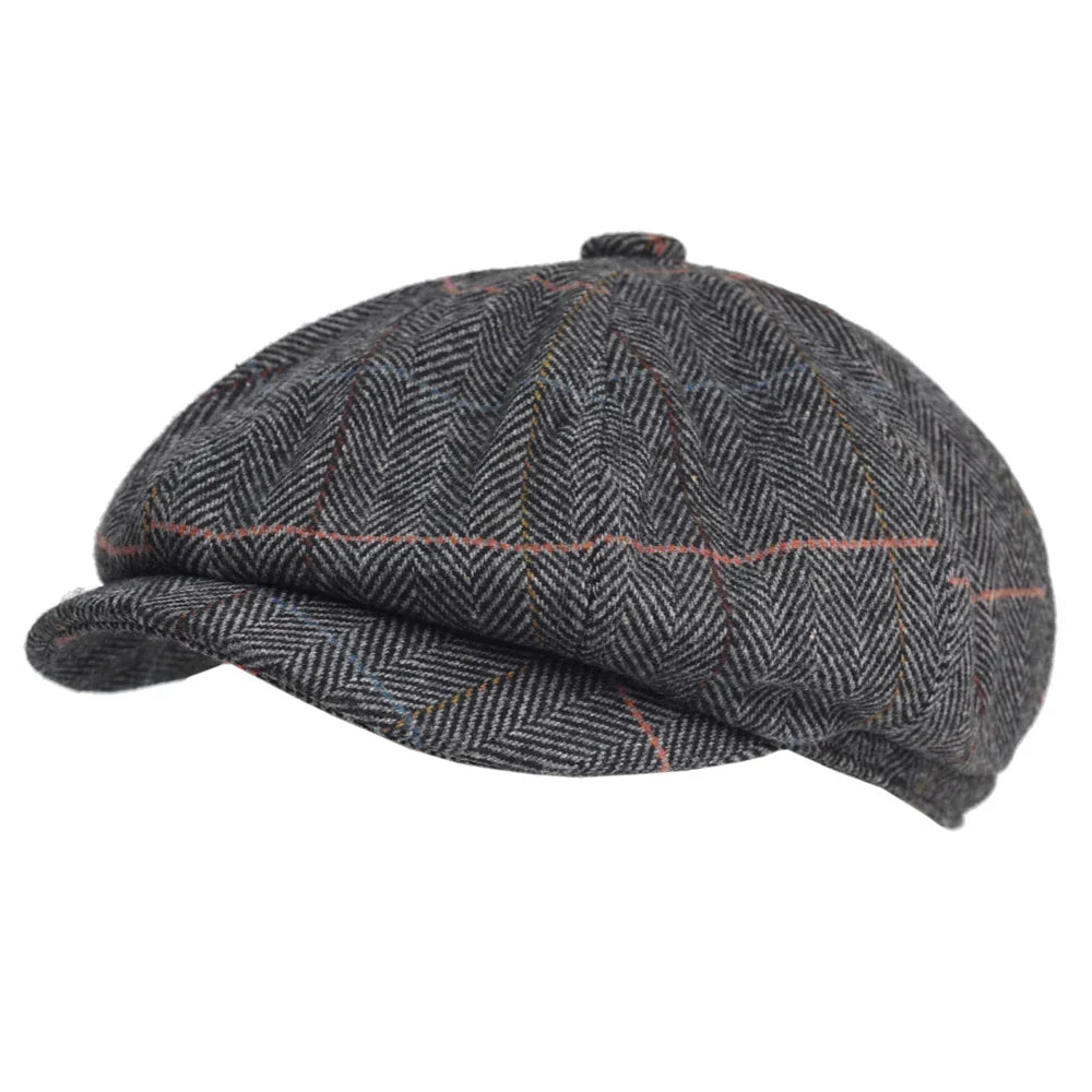 Boina Italiana de Lã Masculina Montvani MV371 sofisticada, com lã premium e design clássico, perfeita para visuais casuais ou formais com estilo.