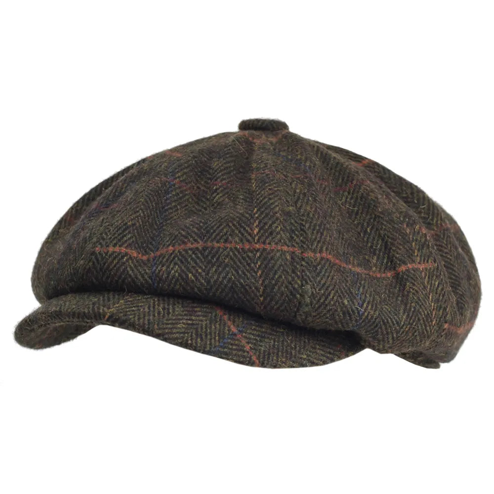 Boina Italiana de Lã Masculina Montvani MV371 sofisticada, com lã premium e design clássico, perfeita para visuais casuais ou formais com estilo.