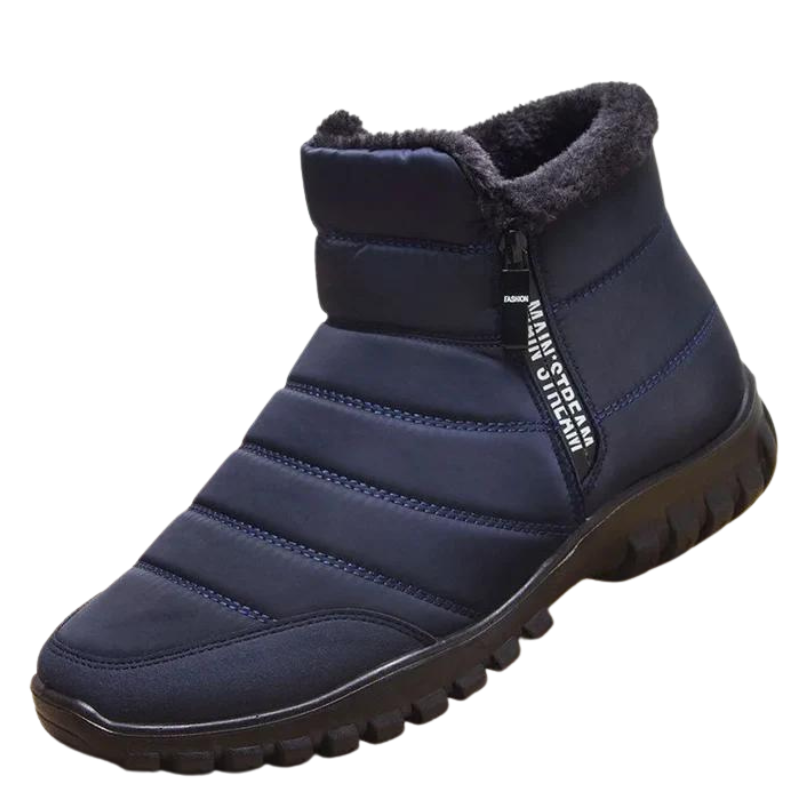 Bota Masculina Montvani MV050 com acabamento refinado, solado antiderrapante e forro acolchoado para máximo conforto e segurança.