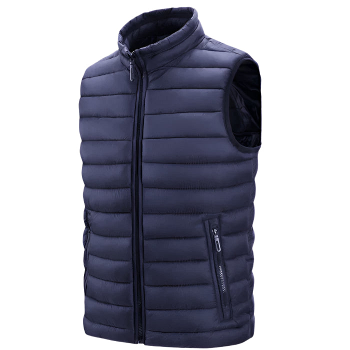 Colete Puffer Montvani MV410 elegante, suporta até -6ºC, perfeito para o inverno com isolamento térmico e estilo moderno.