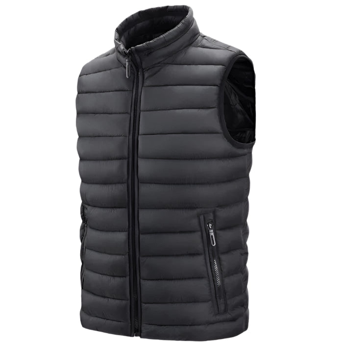 Colete Puffer Montvani MV410 elegante, suporta até -6ºC, perfeito para o inverno com isolamento térmico e estilo moderno.