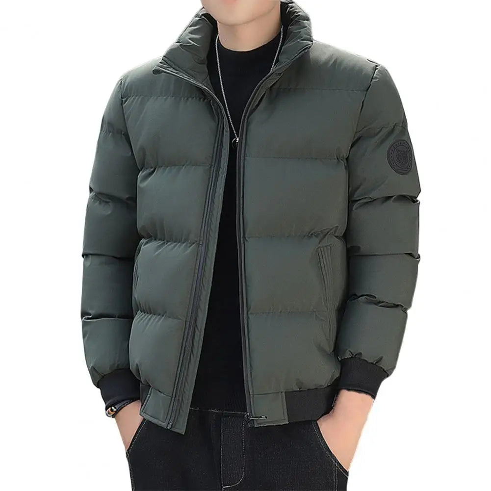 Jaqueta Puffer Masculina Montvani MV252, design acolchoado, isolamento térmico, fechamento em zíper e material leve para conforto e proteção.