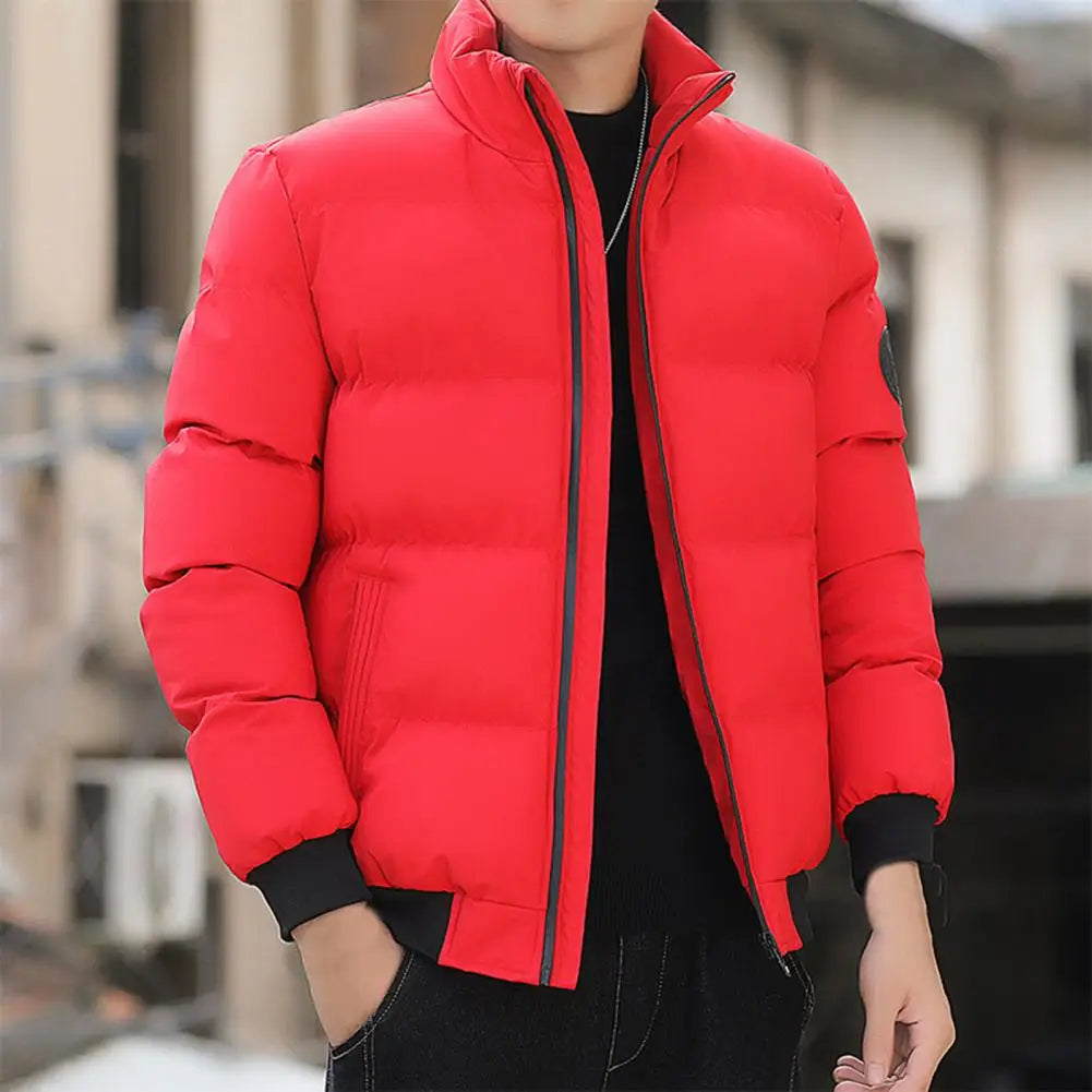 Jaqueta Puffer Masculina Montvani MV252, design acolchoado, isolamento térmico, fechamento em zíper e material leve para conforto e proteção.