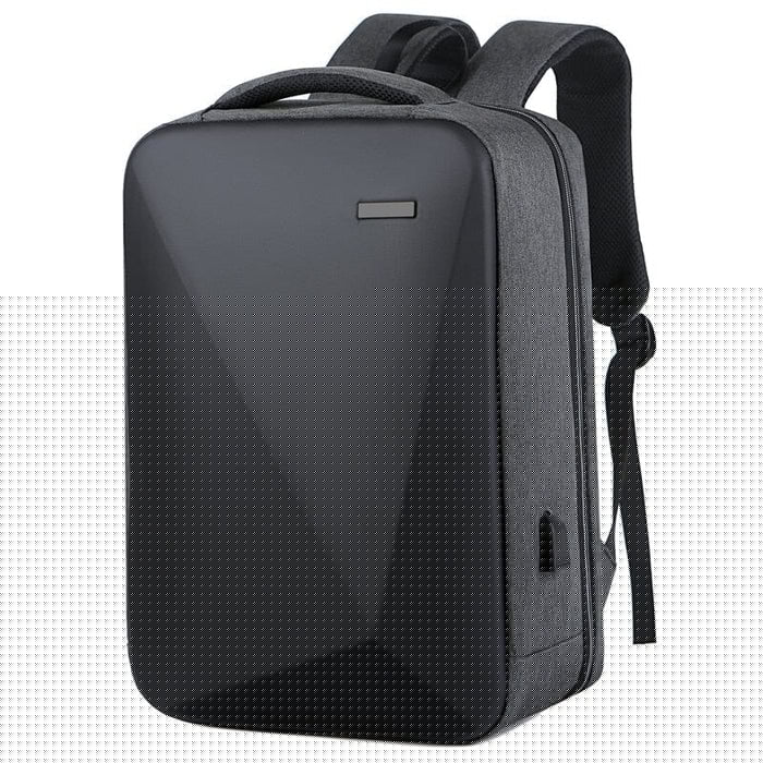 Mochila Executiva Montvani MV411 elegante, com tecido impermeável e porta USB, ideal para notebook 15" em viagens ou trabalho com conforto.