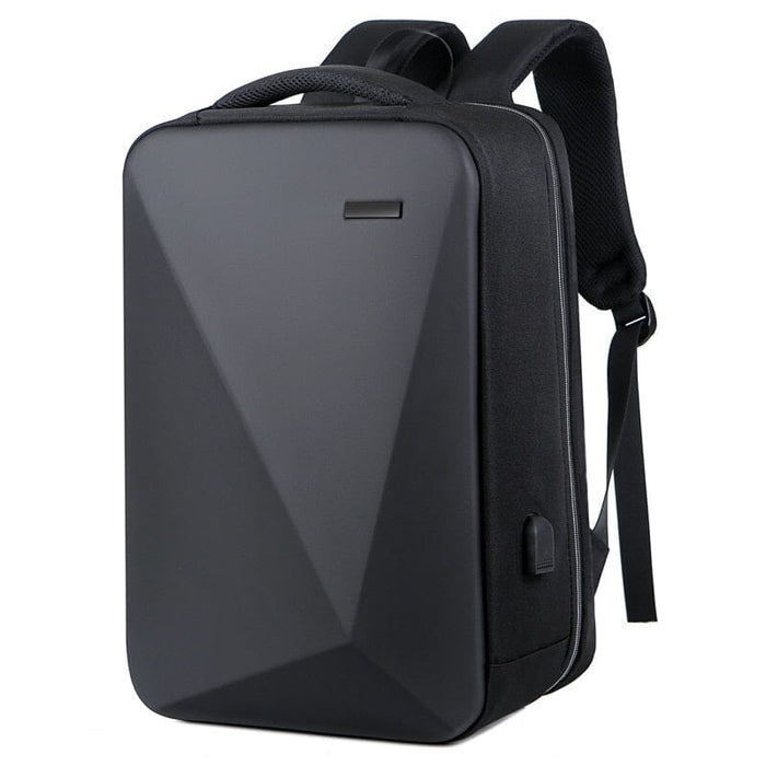 Mochila Executiva Montvani MV411 elegante, com tecido impermeável e porta USB, ideal para notebook 15" em viagens ou trabalho com conforto.