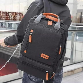 Mochila Street Montvani MV423 resistente, com design urbano e notebook 15", perfeita para rotina urbana com conforto e sofisticação.